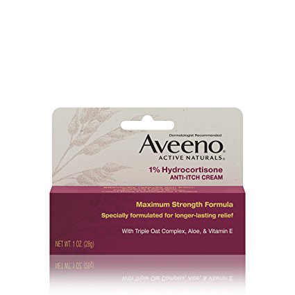 Aveeno 1% Hydrocortisone Anti-Itch Relief Cream, 1 Oz