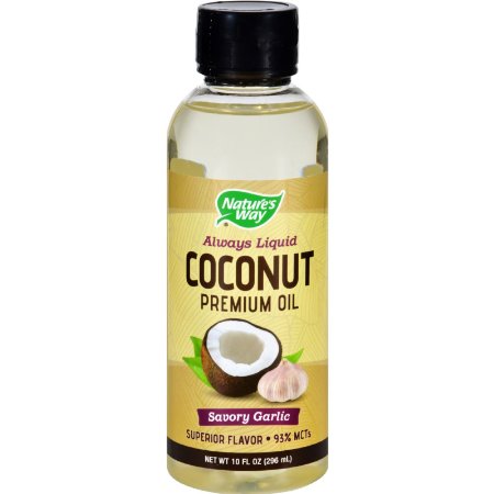 Nature's Way Coconut Premium Savory Garlic Oil, 10 Fluid Ounce