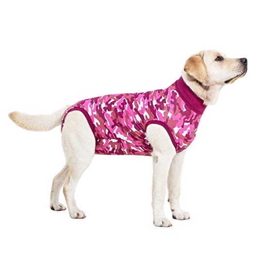Suitical Recovery Suit Dog, Small, Pink Camouflage