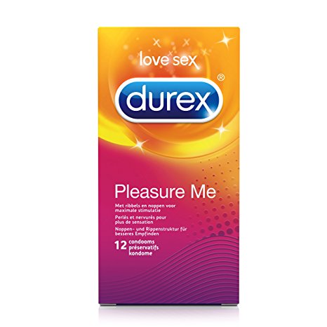 Durex Pleasure Me Ribbed and Dotted Condoms (Pack of 12)