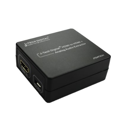 J-Tech Digital  Premium Quality 1080P Hdmi To Hdmi  Audio RCA Stereo Audio Extractor Converter