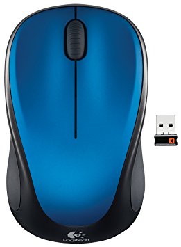 Logitech Wireless Mouse m317 with Unifying Receiver, Steel Blue (910-002901)