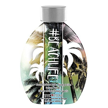 #BeachLife, Indoor/Outdoor Intensifiers, Coconut Infused, 13.5 Ounce Tanning Lotion, Tanovations