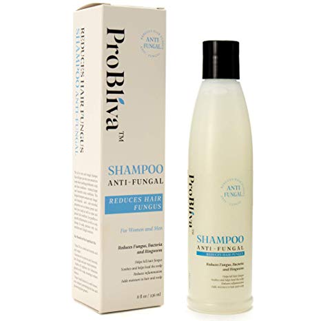 ProBliva Fungus Shampoo for Hair & Scalp - for Men and Women - Fights Fungus, Ringworm, Itchy Scalp - Antimicrobial, Anti-Bacterial - Contains Natural Ingredients Coconut Oil, Jojoba Oil, Emu Oil