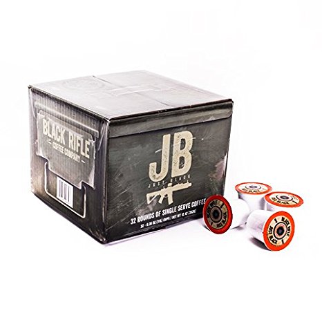 Black Rifle Coffee Company JB "Just Black" Single Serve Capsules for Keurig K-Cup Brewers (32 Count)