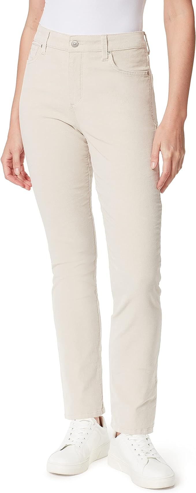 Gloria Vanderbilt Women's Amanda Corduroy Slim High Rise Pant