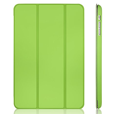 JETech Gold Serial 2nd Edition Slim-Fit Folio Auto Sleep/Wake Case for Apple Mini 1/2/3 - Green