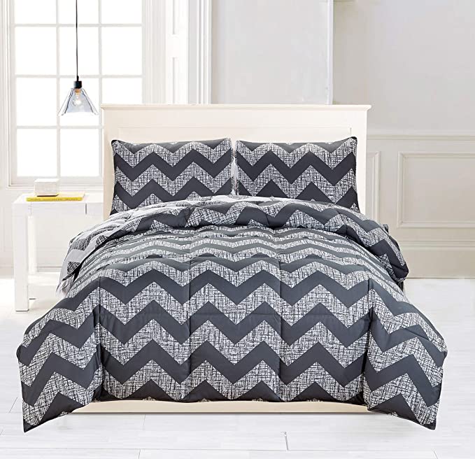 Duck River Textiles Wyatt Down Alternative Comforter Set, Full/Queen, Grey