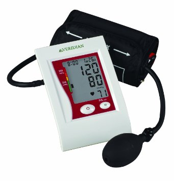 Veridian 01-5041 Semi-automatic Digital Blood Pressure Arm Monitor, Adult