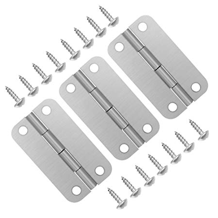 Picowe 3Pack Cooler Hinges for Igloo Ice Chests, Cooler Stainless Steel Hinges Replacement Set with Screws