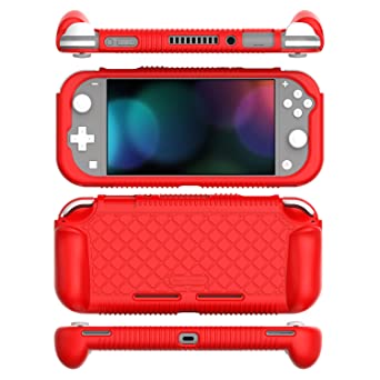 Bear Motion Protective Case for Nintendo Switch Lite 2019 Shock and Scratch Resistant Red