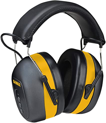 DEWALT Bluetooth Hearing Protector, Black/Yellow, Model:DPG17