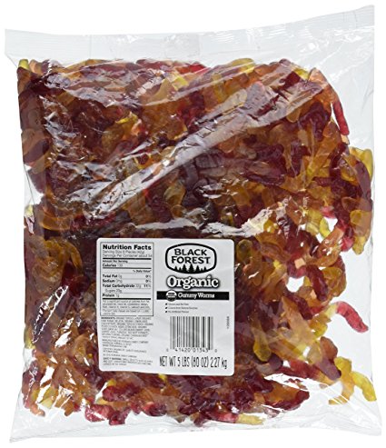 Black Forest Organic Gummy Worms Candy, 5 Pound Bulk Candy Bag