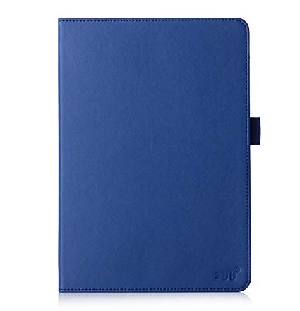 FYY Case for Samsung Galaxy Tab A 9.7 - Premium PU Leather Case Stand Cover with Card Slots, Pocket, Elastic Hand Strap and Stylus Holder for Samsung Galaxy Tab A 9.7 inch (P550) Navy Blue