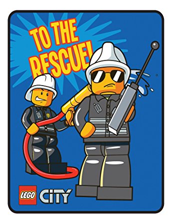 Lego City to The Rescue Microraschel Throw, 46 by 60-Inch