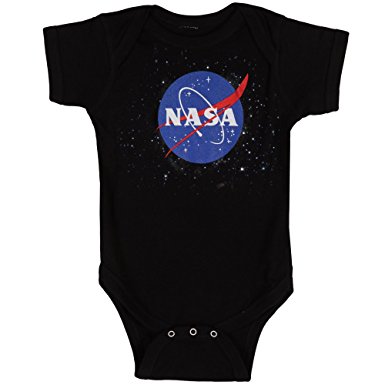 SAN NASA Logo Baby Romper Snapsuit