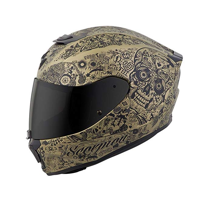 Scorpion Unisex-Adult Full-face-Helmet-Style Shake (Gold, X-Small)