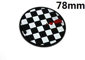 2pcs Water Cup Bottle Holder Anti-Slip Pad Mats for Mini Cooper F54 F55 F56 F57 F60 R55 R56 R57 R58 R59 R60 R61 Hardtop Clubman Hatchback Covertible Roadster Countryman (78mm, Checkered)