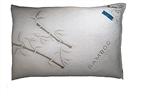 Five Diamond Collection Bamboo Covered Shredded Memory Foam Pillow, Standard