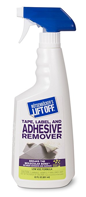 Motsenbocker’s Lift Off Tape, Label, and Adhesive Remover #2, 22oz, Spray Bottle, 40701