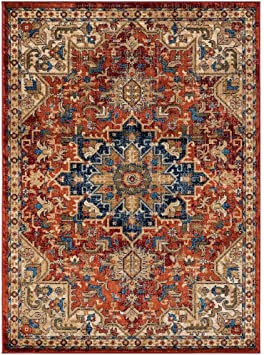 Luxe Weavers Howell Collection Red Oriental 5x7 Area Rug 2527