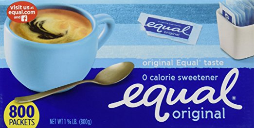 Equal Zero Calorie Sweetener, 800-Count Single-Serve Packets 1-3/4lb