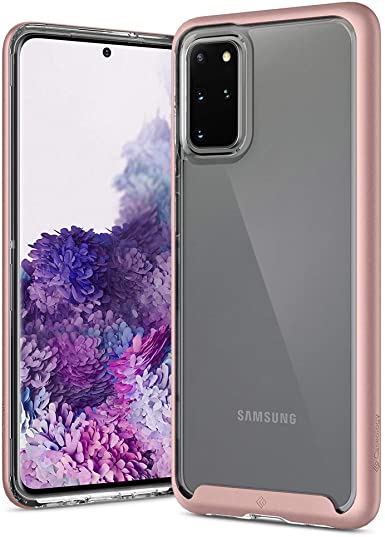 Caseology Skyfall Flex for Samsung Galaxy S20 Plus Case (2020) - Clear and Flexible - Pink Sand