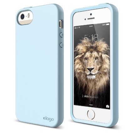 iPhone SE case, elago® [Flex][Cotton Candy Blue] - [Robust TPU][Shock Absorbing][Cushioned] - for iPhone SE/5/5S