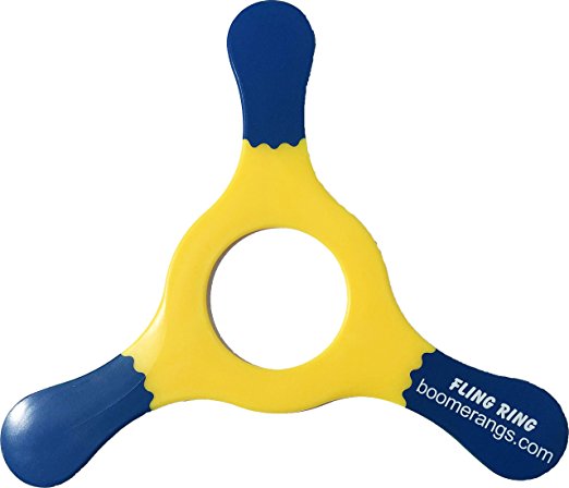 Yellow Fling Ring Boomerang - Easy Returning Boomerangs!