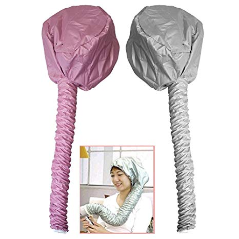 Hair Bonnet Dryer Attachment Hair Dryer (Pink & Silver) By One & Only USA