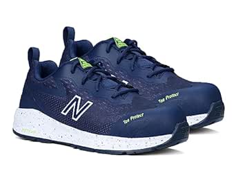 New Balance Men's Composite Toe Logic Industrial Boot, Navy/Lime EH, 8.5 Wide