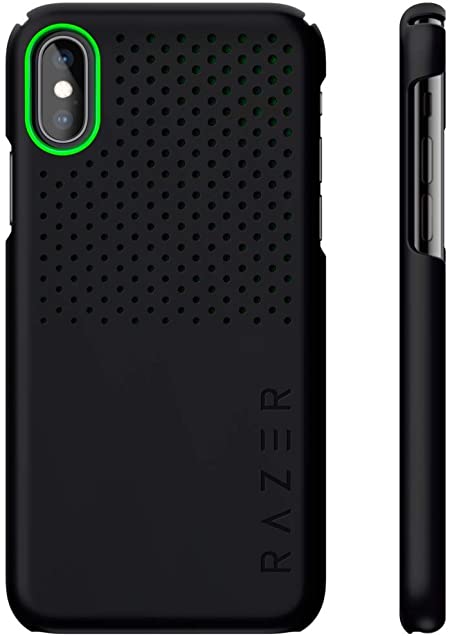 Razer Arctech Slim for iPhone Xs Case/iPhone X Case: Thermaphene & Venting Performance Cooling - Wireless Charging Compatible - Matte Black