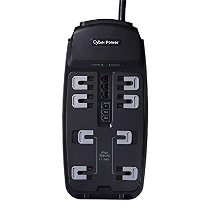 CyberPower 8-Outlet Surge Protector, 6ft.