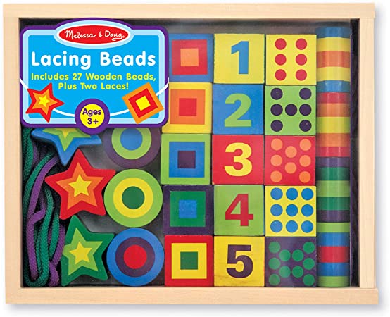 Melissa & Doug Lacing Beads in a Box