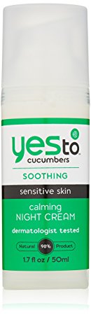 Yes To Cucumbers Calming Night Cream, 1.7 Fluid Ounce
