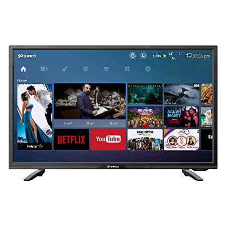 Shinco 80 cm (32 Inches) HD Ready Smart LED TV SO32AS (Black) (2019 model)