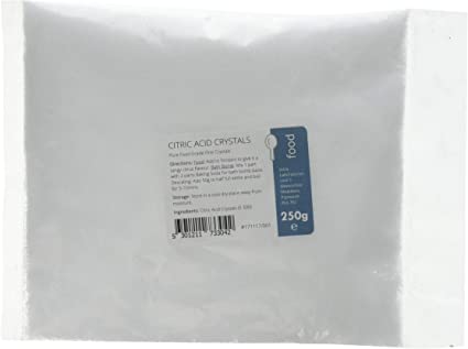 Citric Acid 250g - 100% Pure Food Grade Fine Crystals