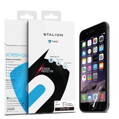 iPhone 6 Screen Protector Stalion Shield Ultra HD Armor Guard Transparent Crystal Clear Japanese PET Film 3-PackRetail Packaging