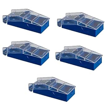 Sammons Preston, Durable Pill Splitter, Each, 5 Pack, Helps Split Pills, Pill Cutter with Centering Device, Ideal for Adults or Children Who Can't Swallow Pills, Travel Pill Splitter & Container