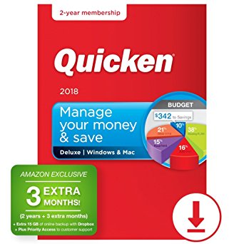 Quicken Deluxe 2018 – 27-Month Personal Finance & Budgeting Software [PC/Mac Download] – Amazon Exclusive