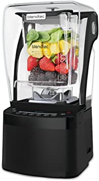 Blendtec Professional 800 Black Blender with WildSide  Jar and Silicone Blender Spatula