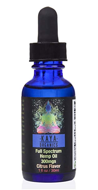 Premium Hemp Oil - 300mg - Full-Spectrum Organic Hemp Oil For Pain, Anxiety, Stress, Inflammation, and Overall Health and Wellness - VETERAN OWNED AND OPERATED - By Kaya Organics
