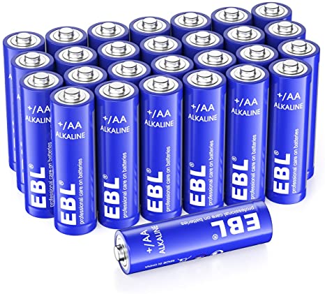 EBL AA Batteries(28 Pack) - Double A Alkaline Battery - 1.5V High Performance, Long Lasting, All-purpose AA Batteries for Household and Business