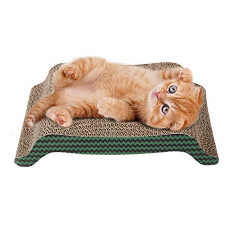 PAWISE Cat Scratcher Cardboard Reversible Cat Scratcher Refill Lounge