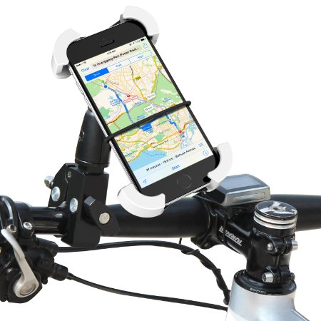 1byone Universal Adjustable Bike Mount for iPhone 6s, 6s plus, 6, 6 plus, iPod, Samsung Galaxy, HTC, Nokia, Lumia, Google Nexus, Sony, GPS