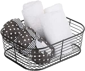 iDesign Vienna Vanity Cosmetics and Makeup Storage, Bathroom, Countertop, and Desk, Set of 1, Basket - Small