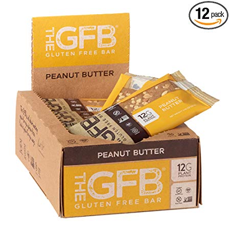 The GFB Gluten Free, Non GMO High Protein Bars, Peanut Butter, 2.05 Ounce (Pack of 12) Packaging May Vary