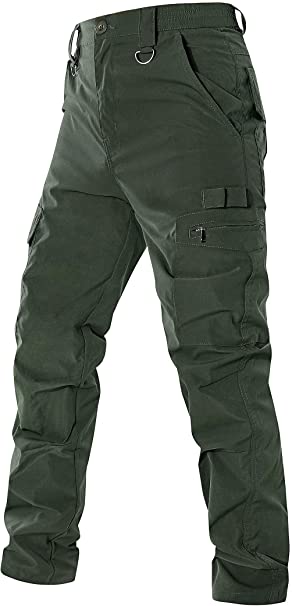 EXEKE Men's Hiking Pants Outdoor Tactical Pants Lightweight Work Cargo Pants