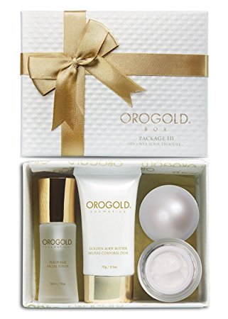 OROGOLD Cosmetics 24K Gold Luxury Package 3 Skin Care Set for Men and Women