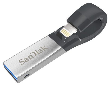 SanDisk 32 GB iXpand Flash Drive, Black / Silver (SDIX30C-032G-GN6NN) Newest Version
